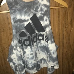 Adidas crop top muscle tee